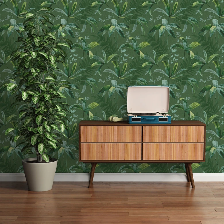 Architects Paper Vliestapete Jungle Chic Dschungeltapete Palmentapete grün 