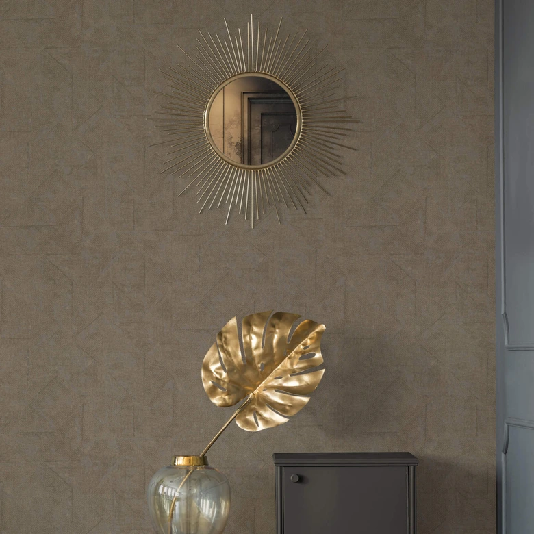 Architects Paper Papier Peint Design Absolutely Chic uni Marron Bronze Gris  