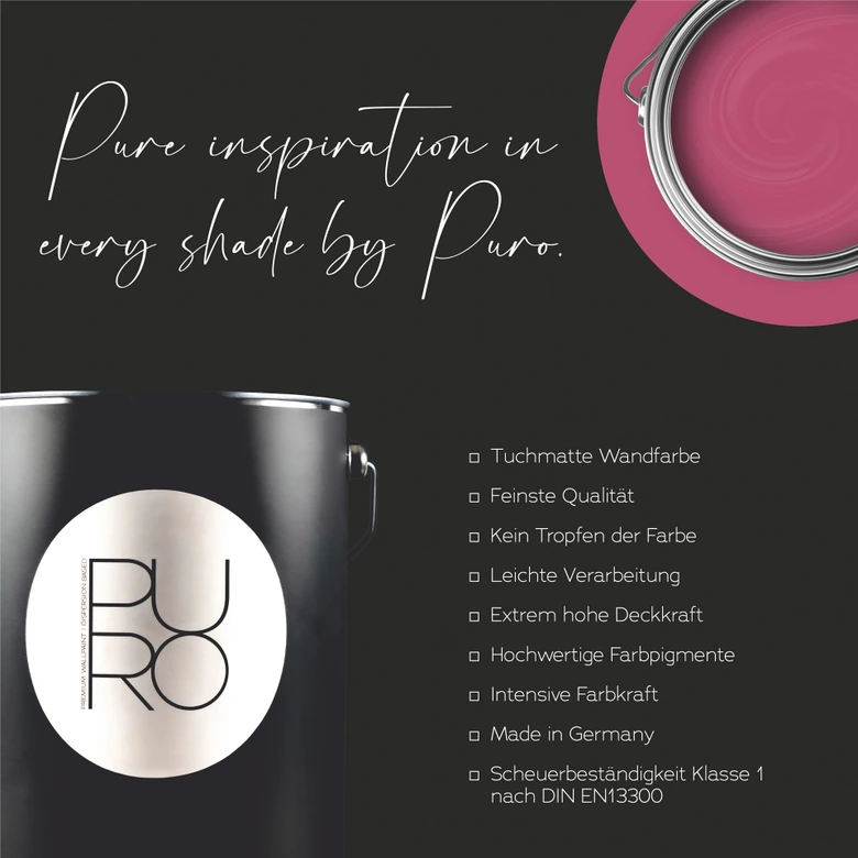 Farba do ścian i sufitów Premium różowa - Matowa farba do ścian wewnętrznych PURO c2008 lovely rose  