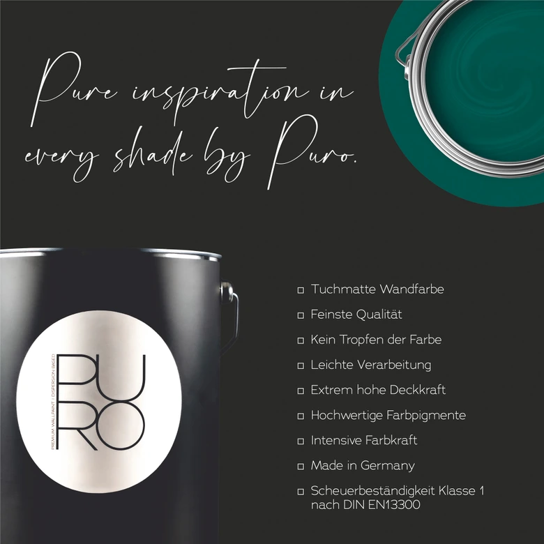 Premium muurverf groen - PURO c4012 smaragdgroen 