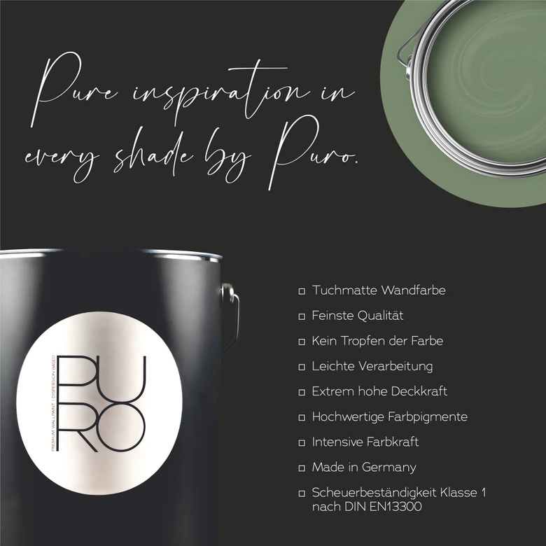 Pintura interior mate - PURO c5003 verde salvia 