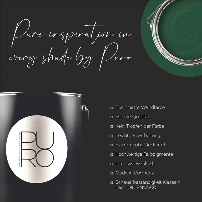 Premium muurverf groen - PURO c5005 saliegroen 