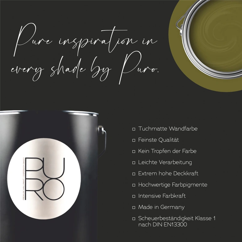 Premium vægmaling grøn - PURO c6009 mild lime 