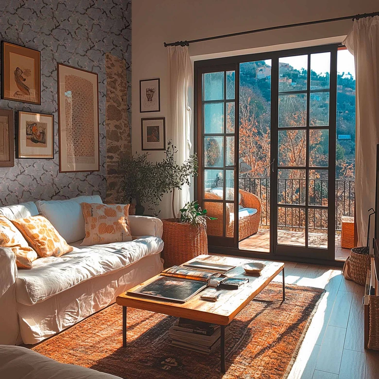 Blütenzweig-Tapete Grau Weiß Rosa – Vliestapete mit Kirschblüten  