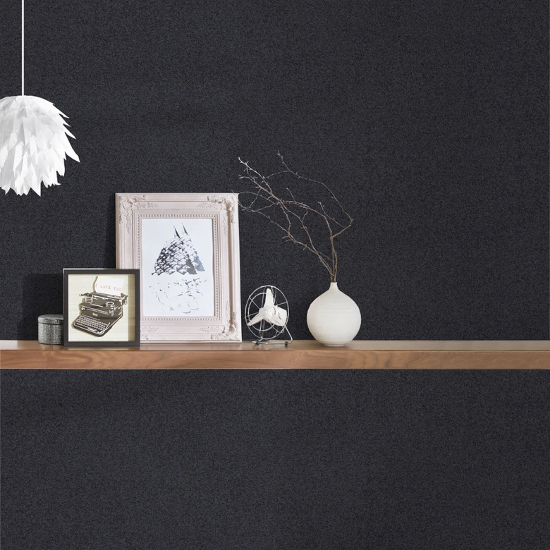 A.S. Création Vliestapete New Elegance Unitapete einfarbig, schwarz 