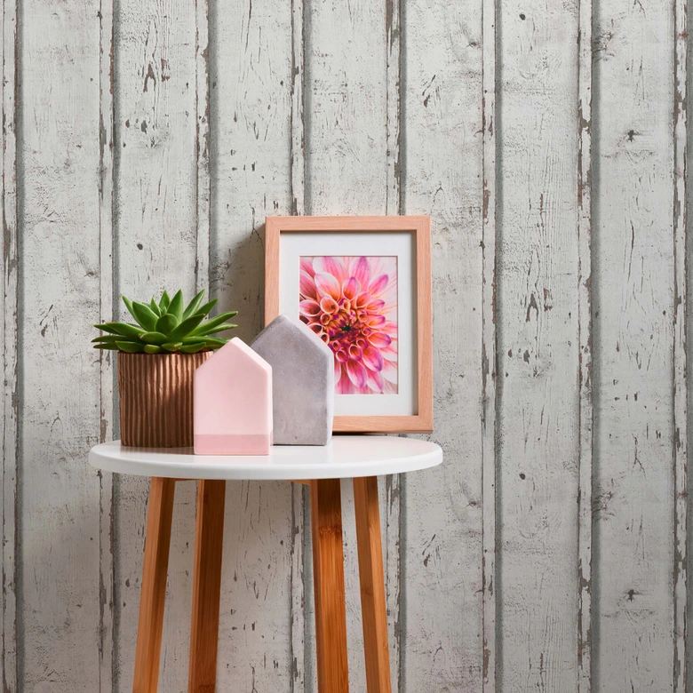 A.S. Création Best of Wood`n Stone 2nd Edition Papier peint effet bois - Blanc 