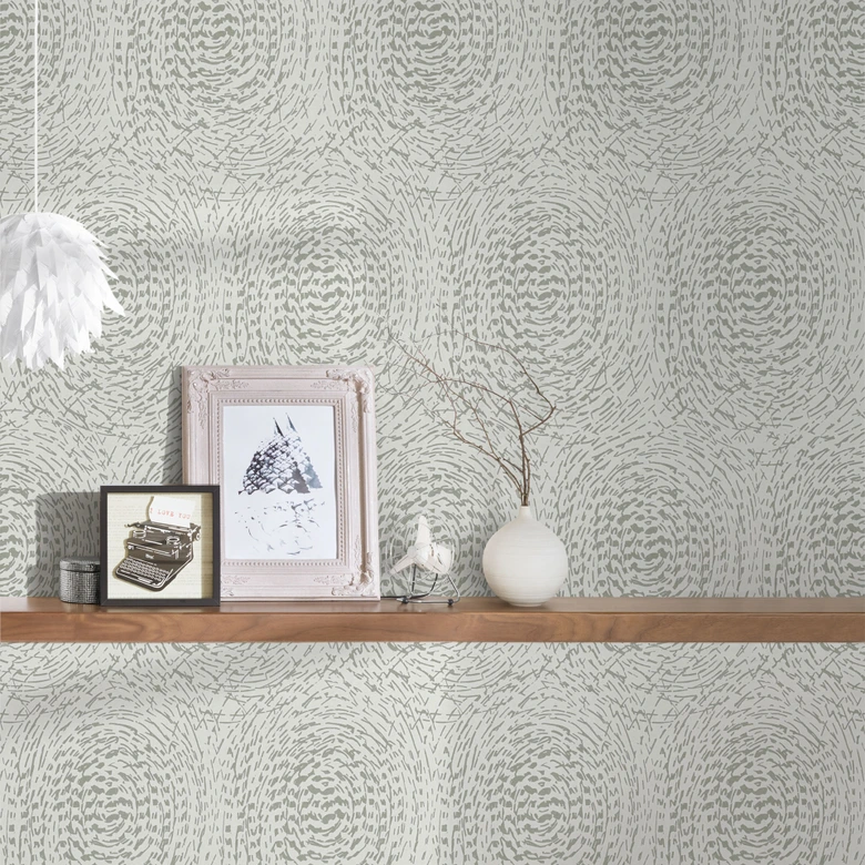 Architects Paper Vliestapete Alpha geometrische Tapete mit Kreisen beige, metallic 