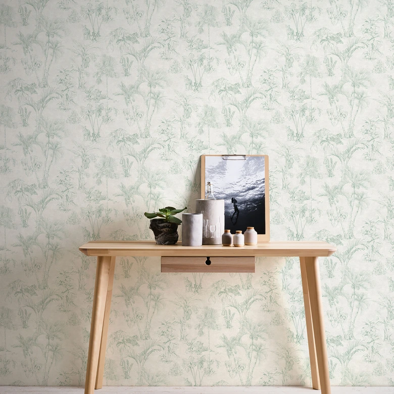 A.S. Création Cuba - Papier peint intissé jungle, gris 