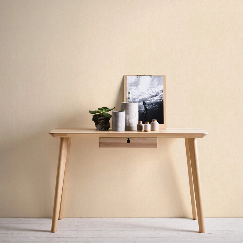 papier peint uni mat en beige et crème papier peint intissé structuré de style scandinave Hygge 