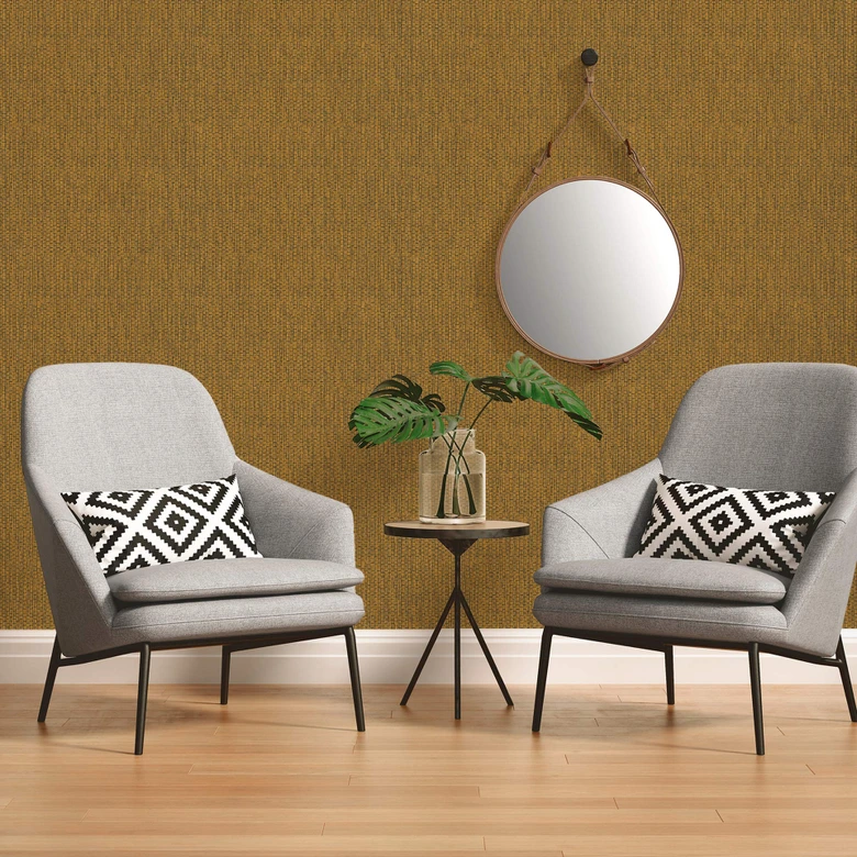 A.S. Création etnisk tapet #Hygge non-woven tapet brun, gul 