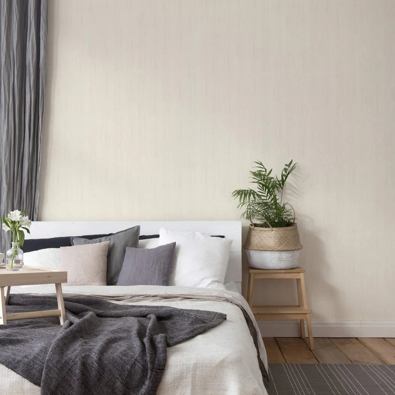 Papel pintado floral A.S. Création #Papel pintado no tejido Hygge blanco, gris 