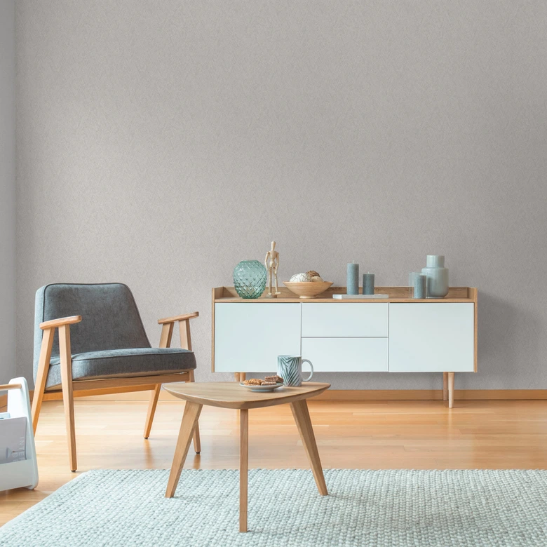 Strukturtapete Fischgrät Blau Grau – Vliestapete modern dezent gemustert 