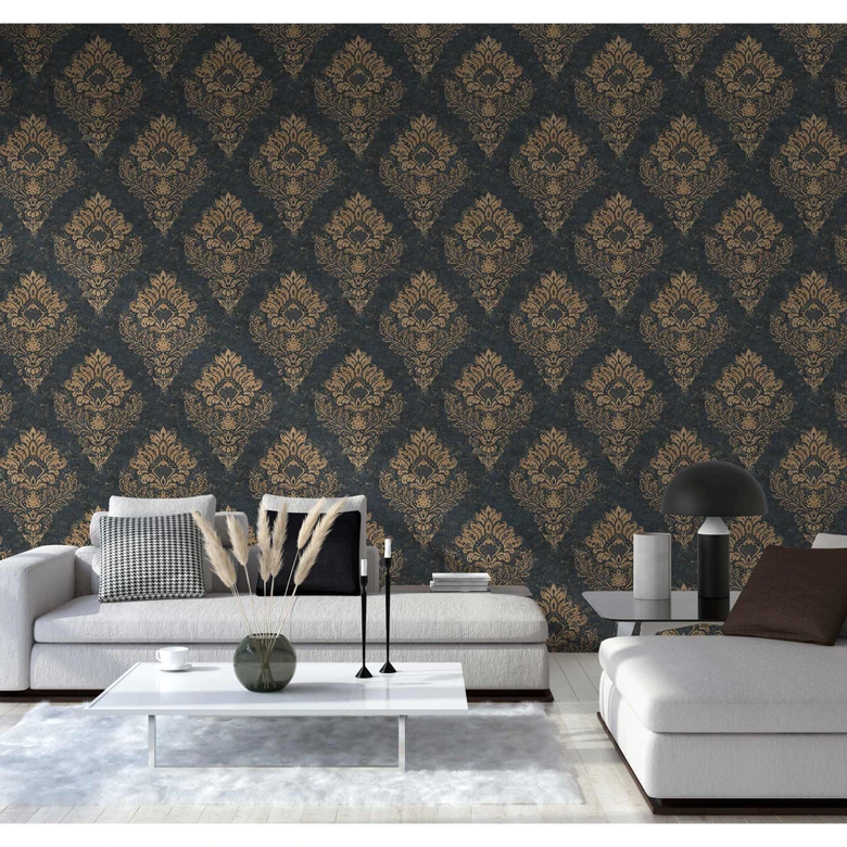 Livingwalls Metropolitan Stories 2 Alena - St. Petersburg Papier peint baroque, Beige, Bleu, Marron 