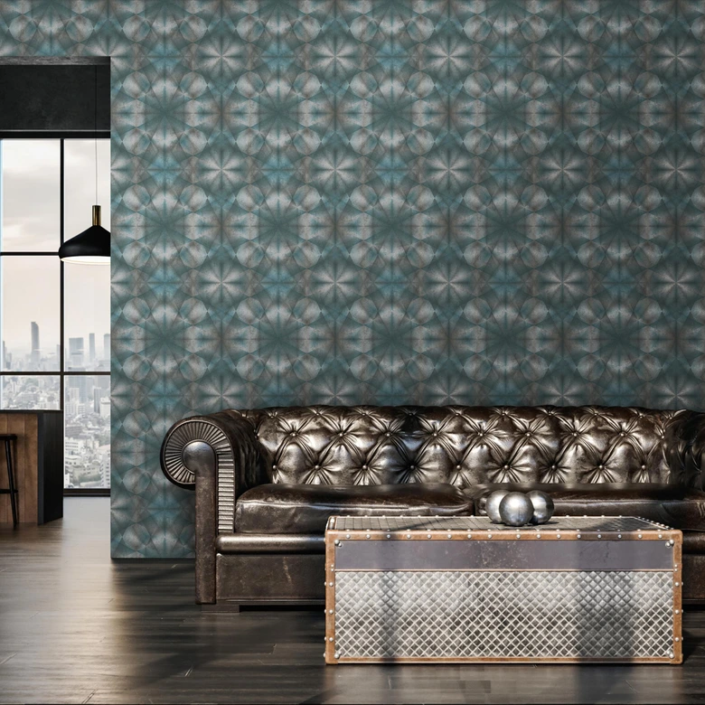 Livingwalls 3D Tapete My Home My Spa Vliestapete Urban City Home blau, grau 