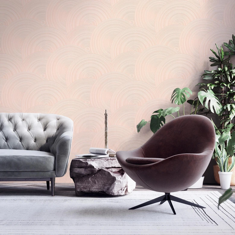 Livingwalls Strukturtapete My Home My Spa Vliestapete Feminine Powdery Home rosa 