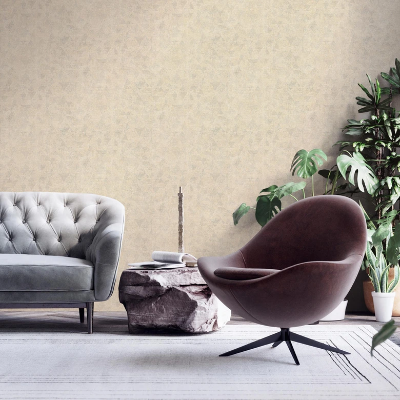 Livingwalls Strukturtapete My Home My Spa Vliestapete Natural Cosy Home geometrisch beige 