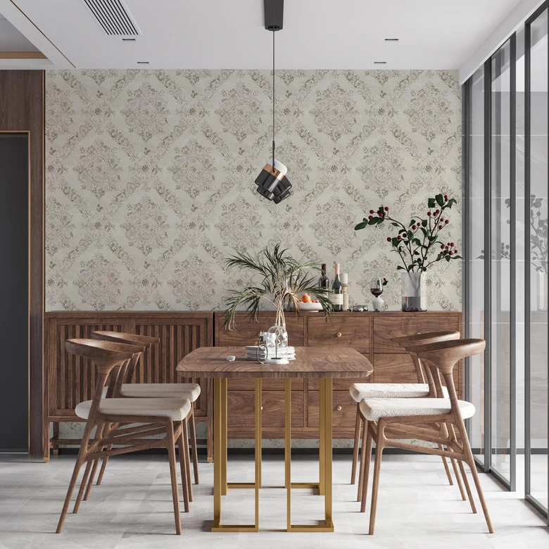 Livingwalls Barocktapete My Home My Spa Vliestapete Romantic Home Vintage perlweiß, perlbeige 