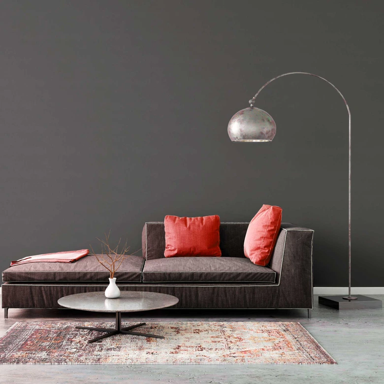 Grafik-Tapete Grau - Strukturtapete Wohnzimmer - Vliestapete Schlafzimmer Büro 