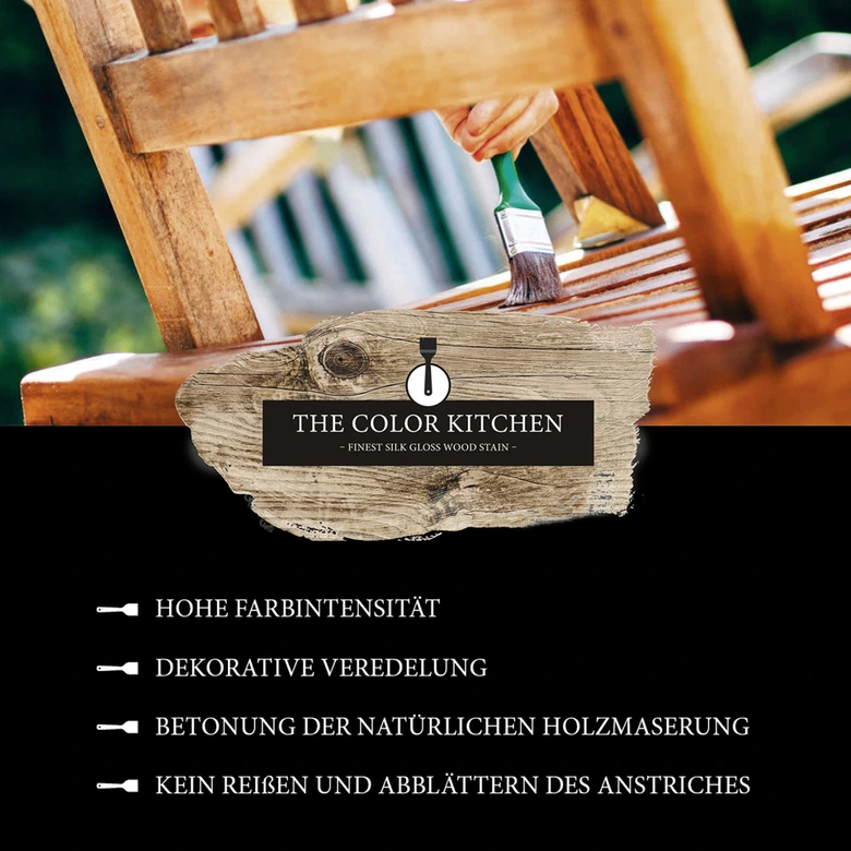 Egetræsbejdse til indendørs og udendørs brug - silkeglans 2,5l - The Color Kitchen 