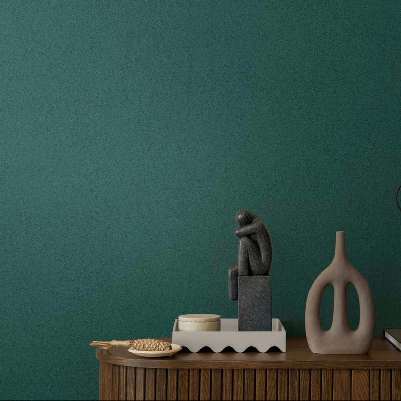 AS Création non-woven tapet New Elegance ensfarvet tapet, grøn 