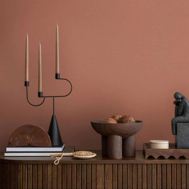 vliesbehang rood effen modern van A.S. Creation effen behang licht structuur mat 