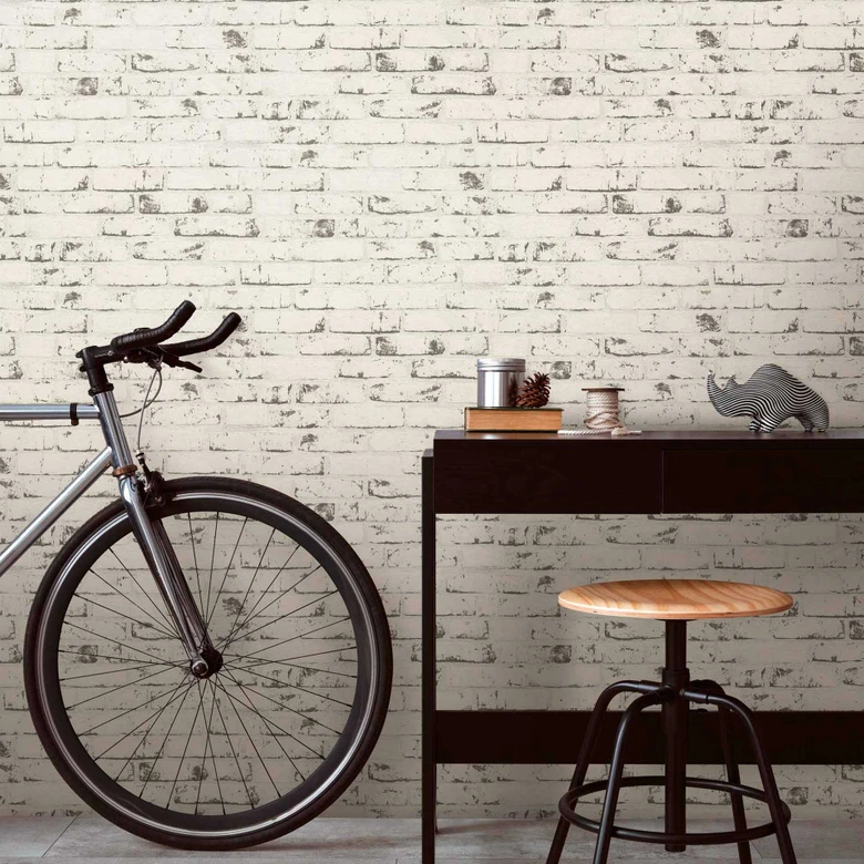 A.S. Création Best of Wood`n Stone 2nd Edition Papier peint effet brique - Gris 