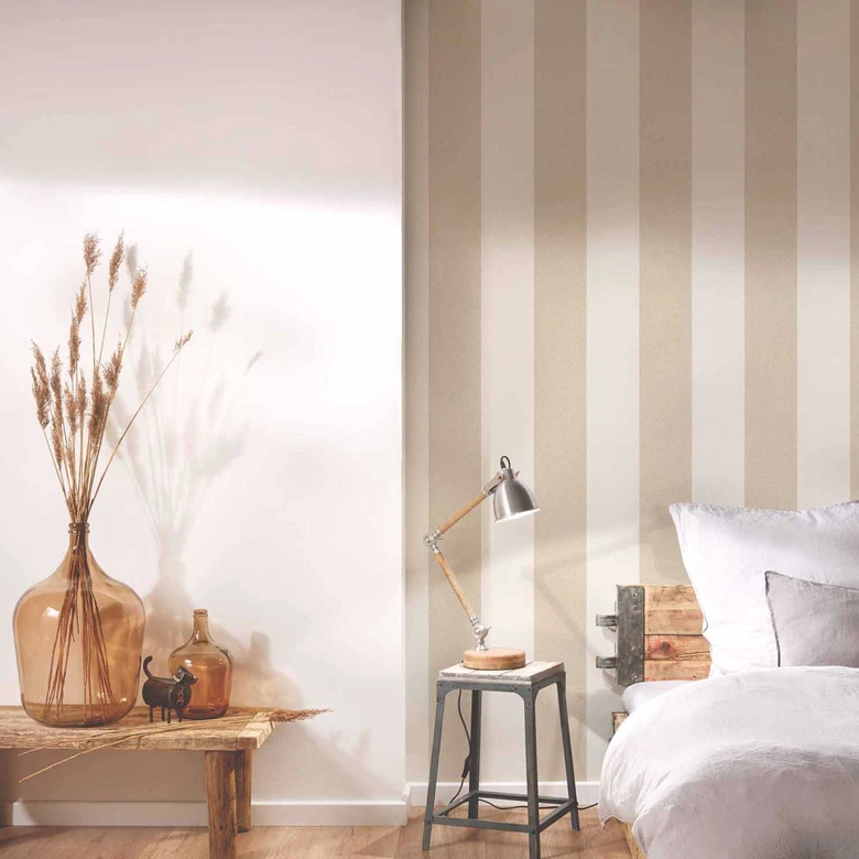 A.S. Création Vliestapete New Elegance Streifentapete gestreift, beige, creme 