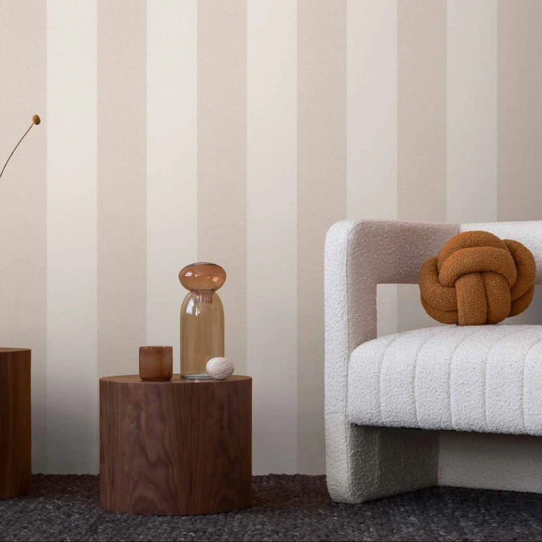 A.S. Création Wallpaper Scandinavian Blossum Beige, Brown, Cream 