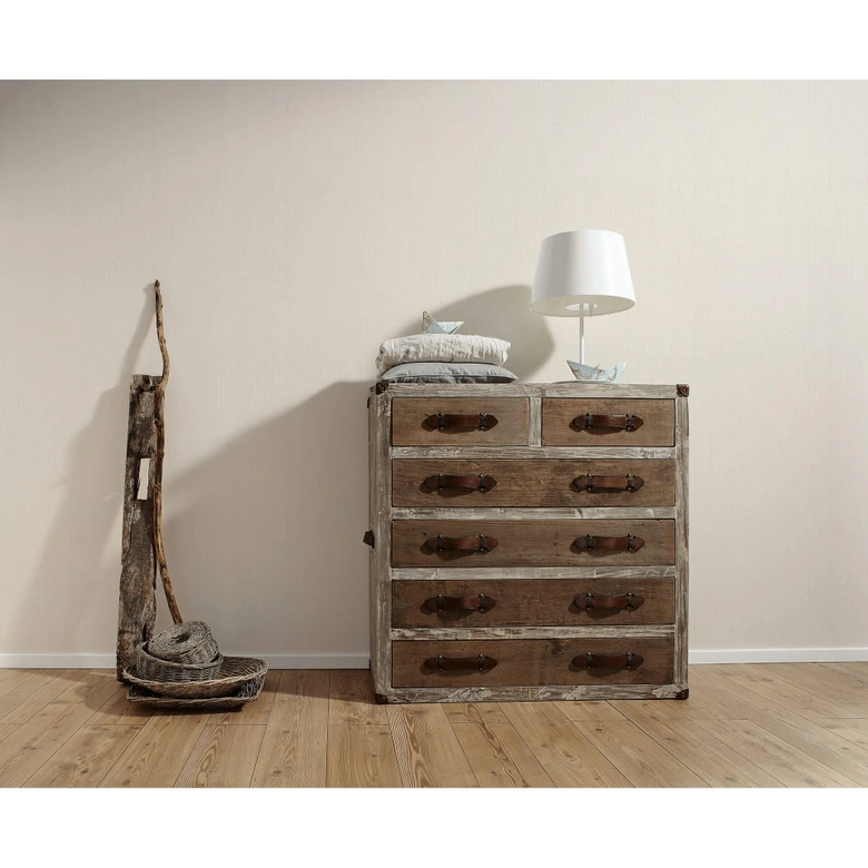 A.S. Création Vliestapete Authentic Walls Unitapete einfarbig beige 