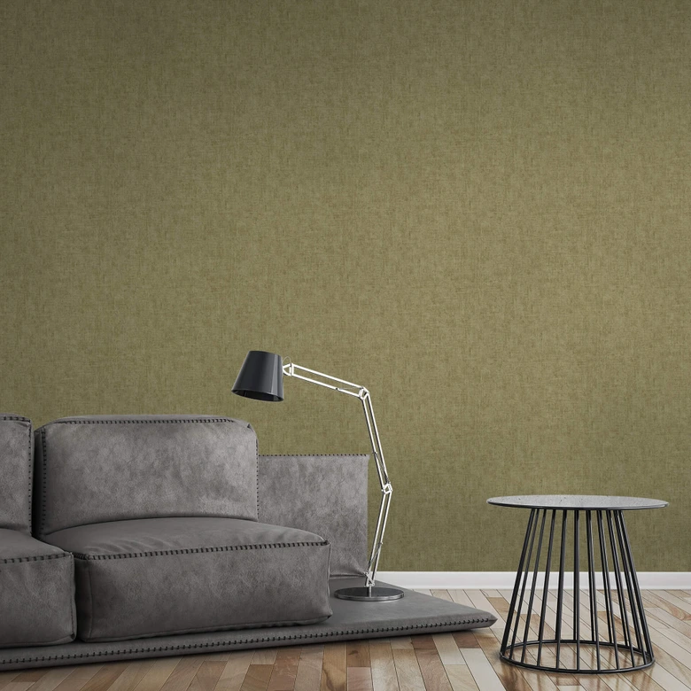 A.S. Création Papier peint Intissé Greenery uni vintage vert 