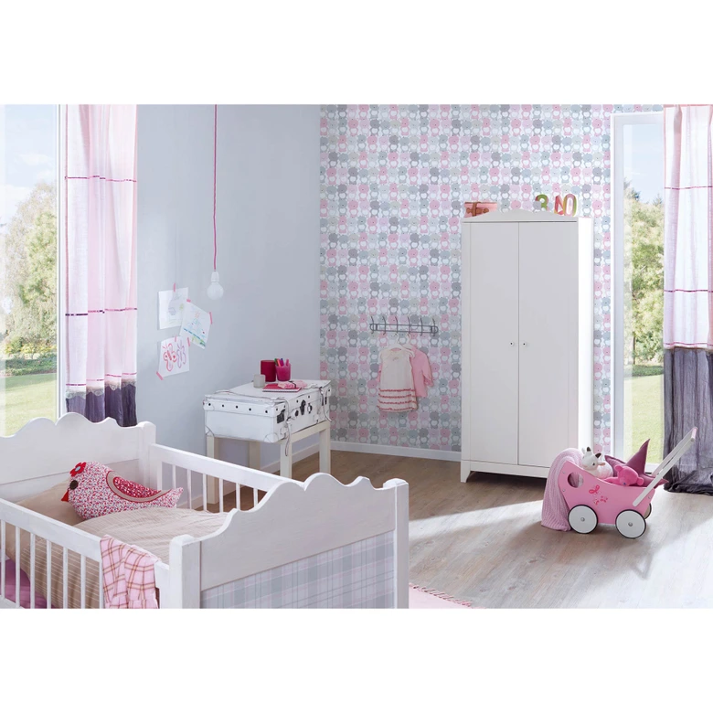 A.S. Création Kinderzimmertapete Little Love Vliestapete mit niedlichen Bären rosa, grau, weiß 