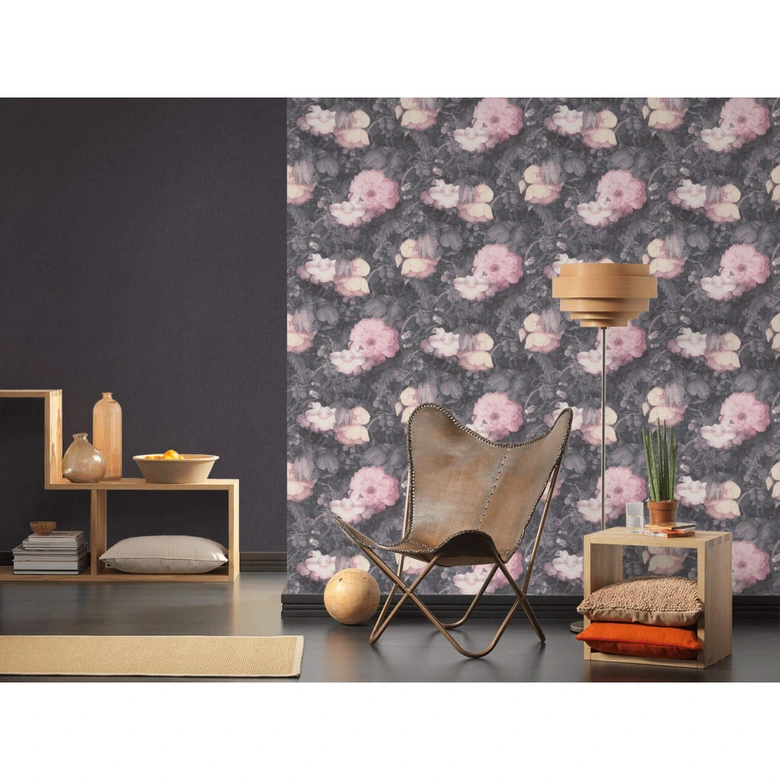 Livingwalls papier peint intissé Metropolitan Stories papier peint Anke et Daan Amsterdam gris;rose;noir 