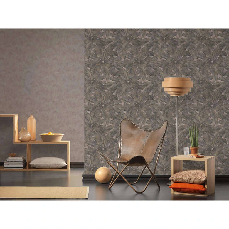 Livingwalls Vliestapete Metropolitan Stories Francesca Milano Unitapete einfarbig beige, grau 