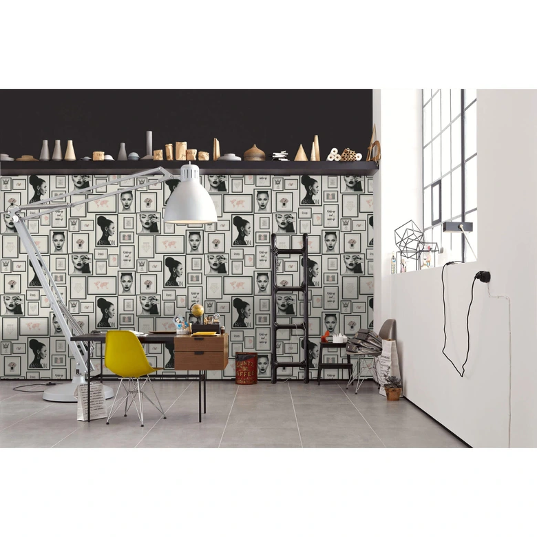 Livingwalls papier peint intissé Metropolitan Stories papier peint Lola Paris noir 