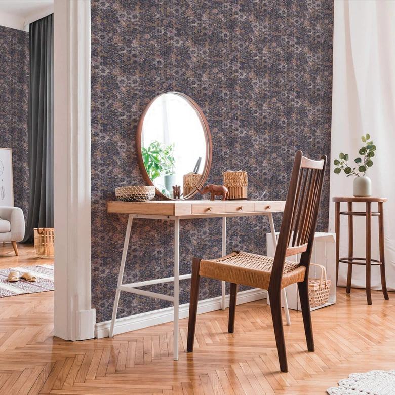 Livingwalls tapeta z włókniny New Walls Finca Home tapeta z płytek beżowa, brązowa, fioletowa 