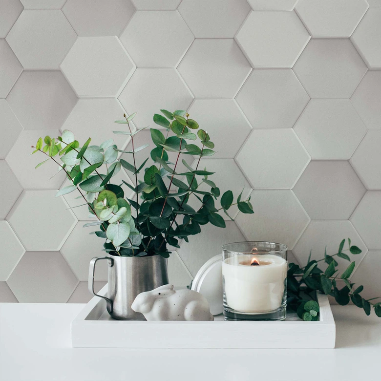 A.S. Creation papier peint graphique 3D en blanc et gris papier peint intissé à motifs nid d'abeille 