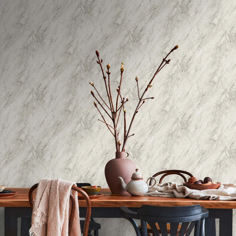 Tapete Marmor Weiß Grau Vliestapete Marmoroptik Design Strukturtapete Wohnzimmer 