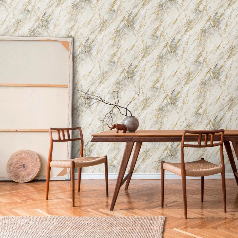 Marmor Tapete Weiß Gold Mustertapete Marmoroptik Design Vliestapete Schlafzimmer 