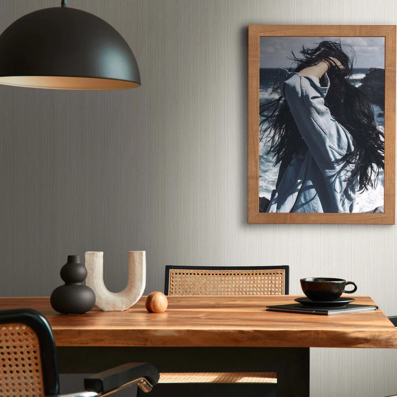 Non-woven tapet ljusgrå enfärgad slät tapet grå modern för vardagsrum, kök 