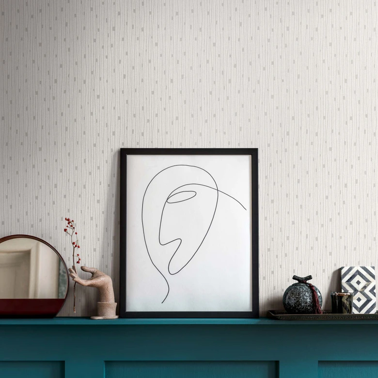 Mustertapete Wohnzimmer Modern Vliestapete Muster Weiß Design Tapete Küche 