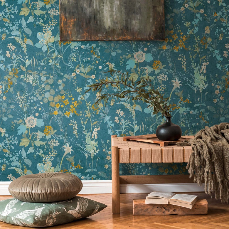 Vliestapete Landhaus Blumentapete - aus der LandIDEE Wohnen & Deko Kollektion 