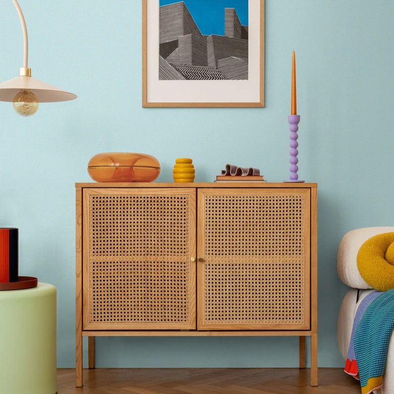 COSMOPOLITAN papier peint uni bleu clair avec structure - papier peint intissé moderne métallisé 