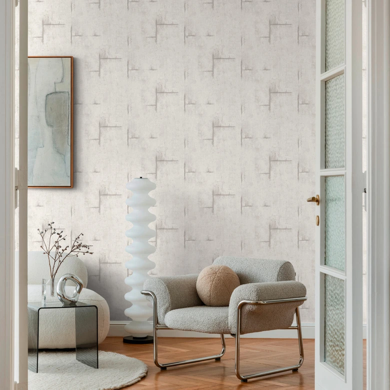 COSMOPOLITAN papier peint aspect béton - papier peint intissé industriel moderne en blanc gris 