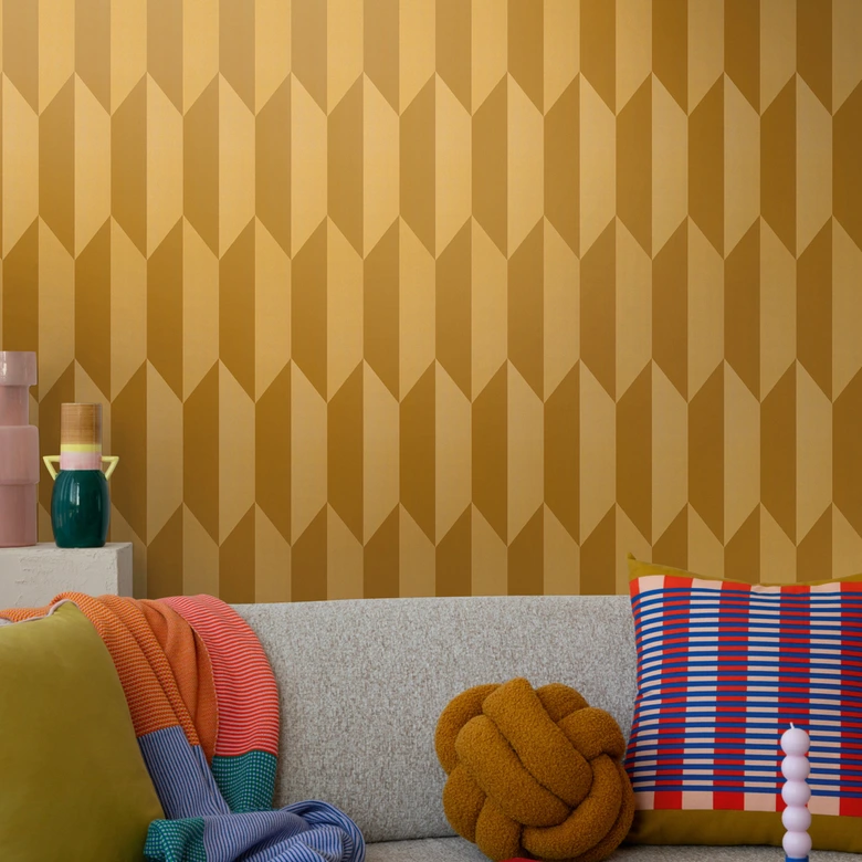 COSMOPOLITAN papier peint or effet 3D design - papier peint intissé moderne Metallic 