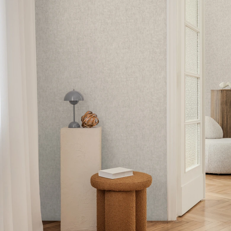 COSMOPOLITAN Uni behang grijs - design Vliesbehang woonkamer slaapkamer 