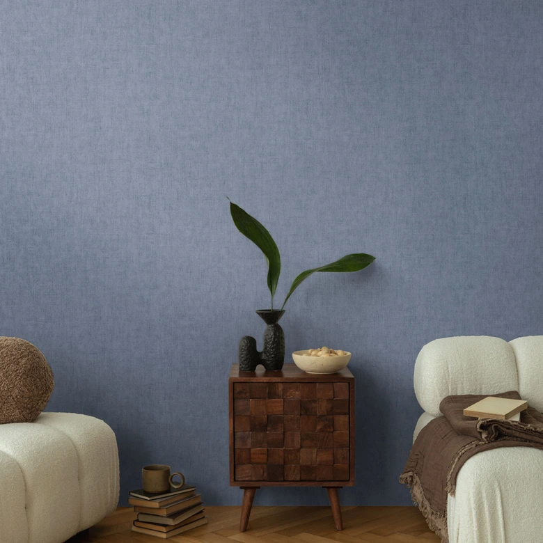 COSMOPOLITAN Vliestapete Blau - moderne Designer Tapete für Schlafzimmer 