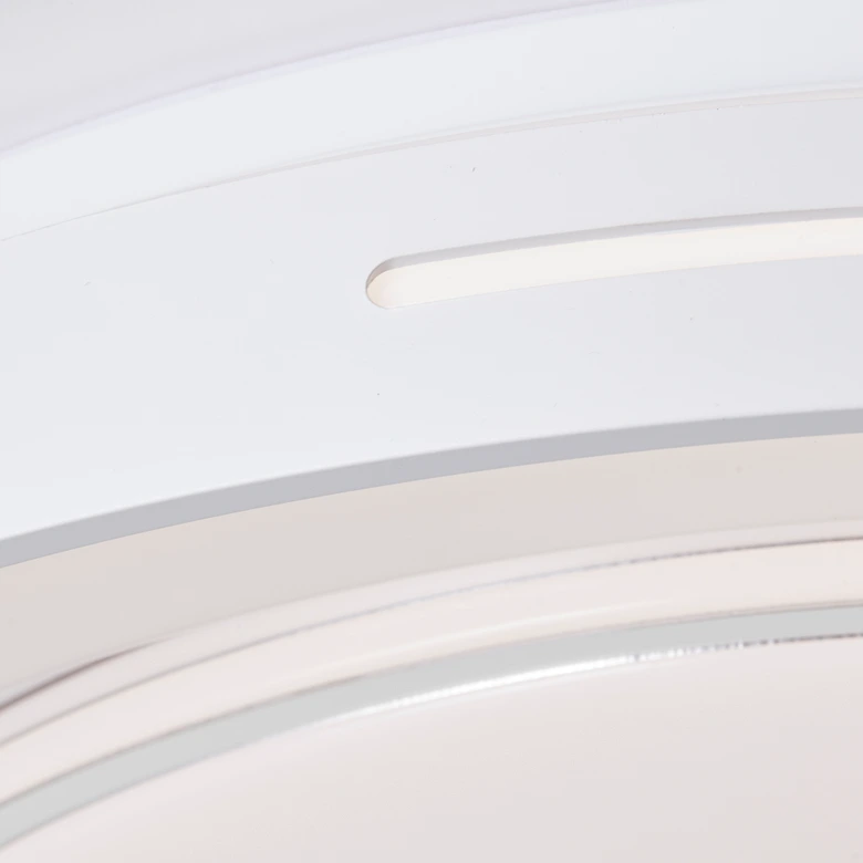 Wand- und Deckenleuchte Aurora, metallic/weiß, Ø 48,5 cm, Lampe 