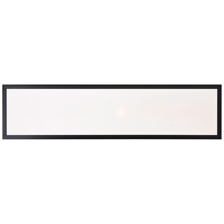 Deckenleuchte Clara, schwarz, 100 x 25 cm, Metall LED Deckenleuchte, Neutralweiß 