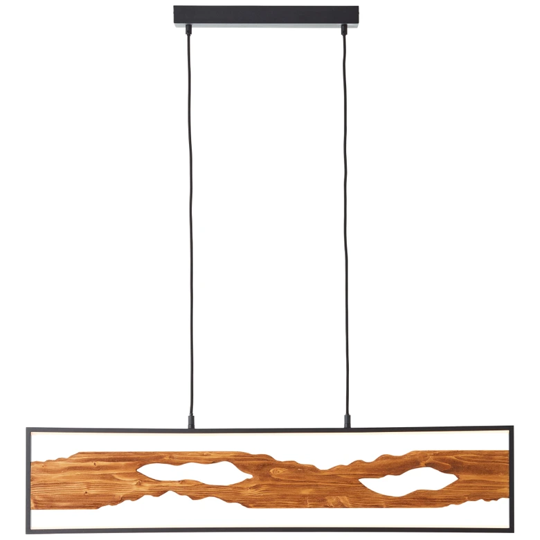 Pendelleuchte Elea, braun, 150 x 100 cm, Holz Pendellampe 