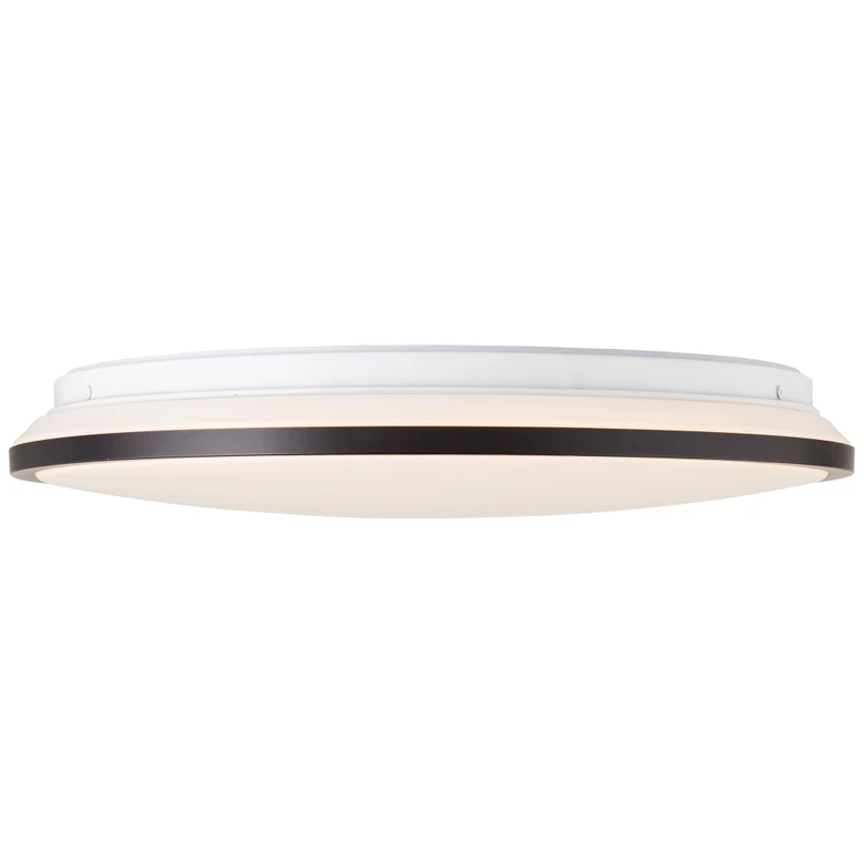 LED-Deckenleuchte Iva, schwarz, ⌀39,5 cm, Deckenlampe mit LED, dimmbar 